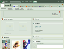 Tablet Screenshot of crimson89.deviantart.com