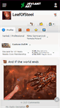 Mobile Screenshot of leafofsteel.deviantart.com