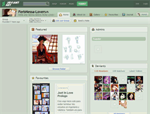 Tablet Screenshot of ferbnessa-lovers.deviantart.com