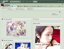Tablet Screenshot of michico.deviantart.com