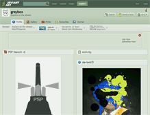 Tablet Screenshot of graybox.deviantart.com