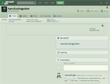 Tablet Screenshot of harryfuckingpotter.deviantart.com