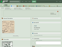 Tablet Screenshot of ccus.deviantart.com