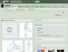 Tablet Screenshot of nooblar.deviantart.com