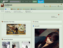 Tablet Screenshot of amybenson.deviantart.com