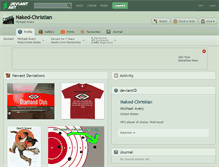 Tablet Screenshot of naked-christian.deviantart.com