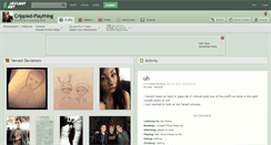 Desktop Screenshot of crippled-plaything.deviantart.com