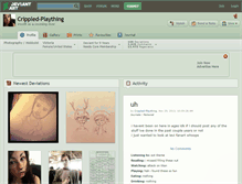 Tablet Screenshot of crippled-plaything.deviantart.com