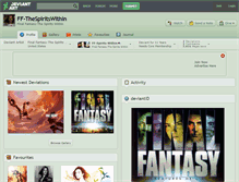 Tablet Screenshot of ff-thespiritswithin.deviantart.com