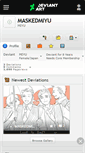 Mobile Screenshot of maskedmiyu.deviantart.com