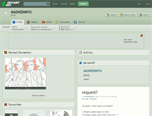 Tablet Screenshot of maskedmiyu.deviantart.com