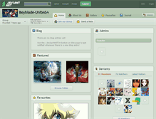 Tablet Screenshot of beyblade-united.deviantart.com