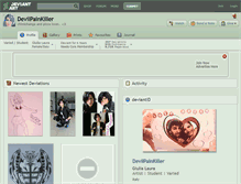 Tablet Screenshot of devilpainkiller.deviantart.com