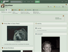 Tablet Screenshot of dmcallister.deviantart.com