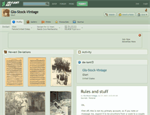 Tablet Screenshot of glo-stock-vintage.deviantart.com