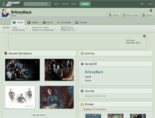 Tablet Screenshot of britneyblack.deviantart.com
