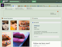 Tablet Screenshot of bellarush.deviantart.com