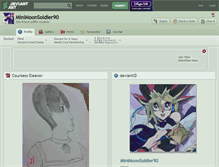 Tablet Screenshot of minimoonsoldier90.deviantart.com