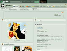 Tablet Screenshot of naritoako.deviantart.com