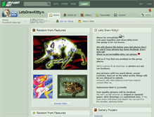 Tablet Screenshot of letsdrawkitty.deviantart.com