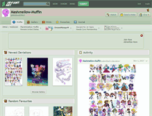 Tablet Screenshot of mashmellow-muffin.deviantart.com