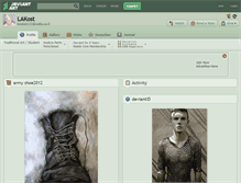 Tablet Screenshot of lakost.deviantart.com