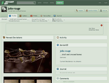 Tablet Screenshot of jolie-rouge.deviantart.com