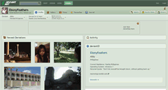 Desktop Screenshot of ebonyfeathers.deviantart.com