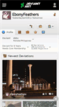 Mobile Screenshot of ebonyfeathers.deviantart.com