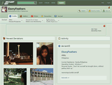 Tablet Screenshot of ebonyfeathers.deviantart.com