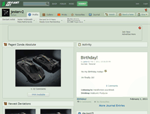 Tablet Screenshot of jesterv2.deviantart.com