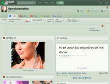 Tablet Screenshot of hannahmanhattan.deviantart.com