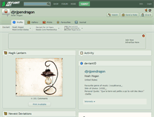 Tablet Screenshot of djnjpendragon.deviantart.com