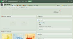 Desktop Screenshot of deerjerkey.deviantart.com