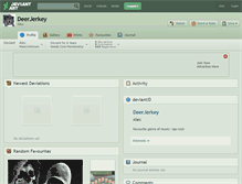 Tablet Screenshot of deerjerkey.deviantart.com
