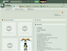 Tablet Screenshot of lo-ruke.deviantart.com