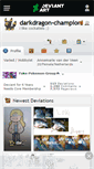 Mobile Screenshot of darkdragon-champion.deviantart.com