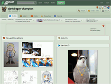 Tablet Screenshot of darkdragon-champion.deviantart.com