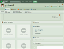 Tablet Screenshot of corvettegirls2.deviantart.com