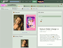 Tablet Screenshot of loveofgirls.deviantart.com