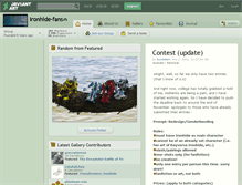 Tablet Screenshot of ironhide-fans.deviantart.com