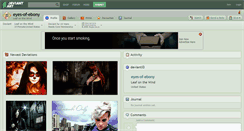 Desktop Screenshot of eyes-of-ebony.deviantart.com