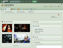 Tablet Screenshot of eyes-of-ebony.deviantart.com