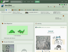 Tablet Screenshot of mew2fem.deviantart.com