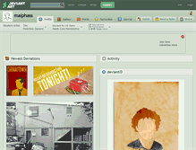 Tablet Screenshot of malphass.deviantart.com