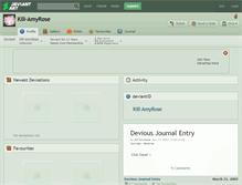 Tablet Screenshot of kill-amyrose.deviantart.com