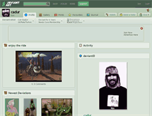 Tablet Screenshot of cadur.deviantart.com