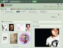 Tablet Screenshot of chrisloland.deviantart.com