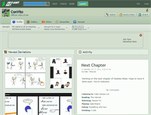 Tablet Screenshot of convito.deviantart.com