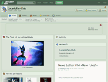Tablet Screenshot of lucariofan-club.deviantart.com